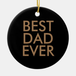 Bester Papa   Weihnachtsgeschenkidee Keramik Ornament