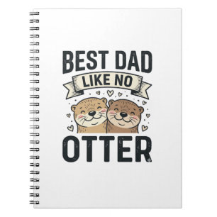 Bester Papa wie kein anderer Otter Süßer Otter Vat Notizblock
