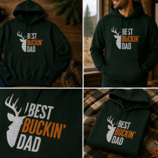 Bester Papa zum Jagen Geschenk Bestickter Hoodie