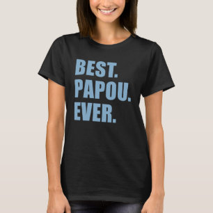 Bester Papou je griechischer Großvater T-Shirt