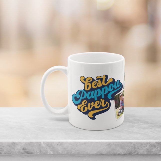 Bester Pappou je | Opa-Foto Kaffeetasse (Von Creator hochgeladen)
