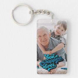 Bester Pappou je | Opa-Foto Schlüsselanhänger