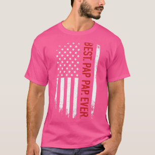 Bester Papppap je mit uns Amerikaner für Väter da T-Shirt