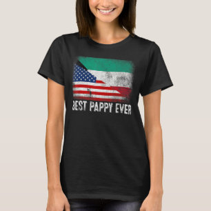 Bester Pappy je amerikanisches Kuwait Flag Grafik  T-Shirt