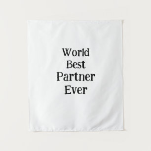 Bester Partner der Welt, Valentinstag-Liebhaber Fr Wandteppich