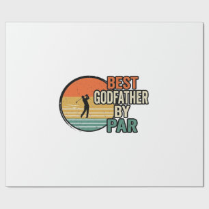 Bester Pate von Par Vintage Golf Vektor Design_1 Geschenkpapier