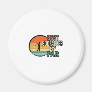 Bester Pate von Par Vintage Golf Vektor Design_1 Magnet