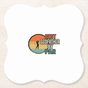 Bester Pate von Par Vintage Golf Vektor Design_1 Untersetzer