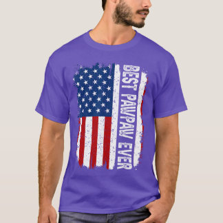 Bester Pawpaw Ever Amerikanische Flagge Lustiger O T-Shirt