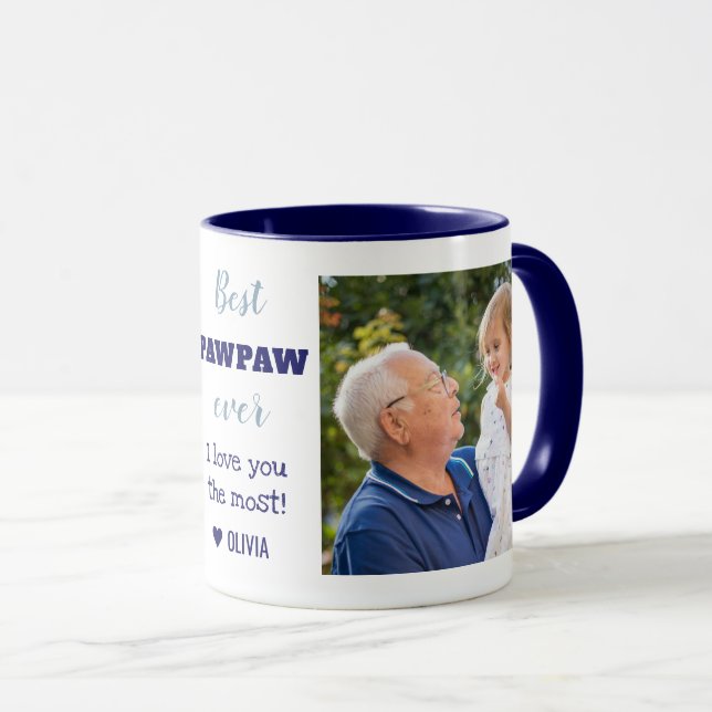 Bester PAWPAY je Liebe Sie das meiste 2 Foto   Tasse (VorderseiteRechts)