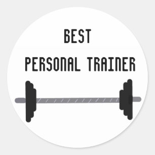 Bester Personal Trainer Runder Aufkleber