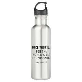 Bester Personalisierter orthodontitischer Beruflic Edelstahlflasche