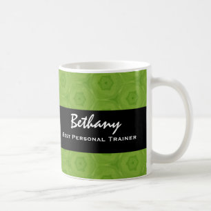 Bester PERSÖNLICHER TRAINER grünes und schwarzes Kaffeetasse