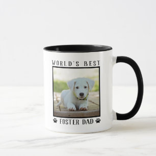 Bester Pflegevater der Welt Pfotenabdrücke Haustie Tasse
