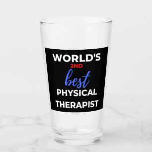 Bester Physiotherapeut der Welt Nummer 2 Glas