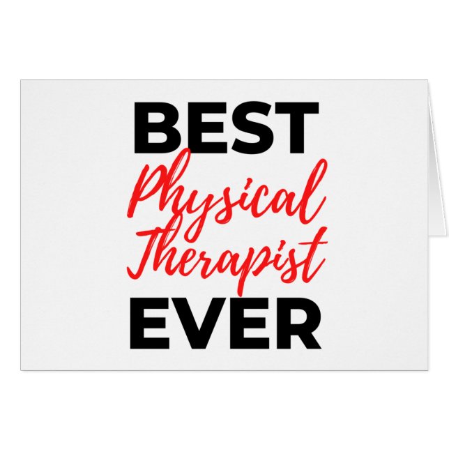 Bester Physiotherapeut je 2 (Vorderseite (Horizontal))