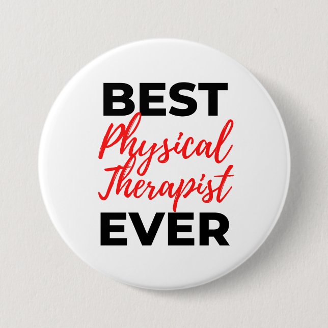 Bester Physiotherapeut je 2 Button (Vorderseite)