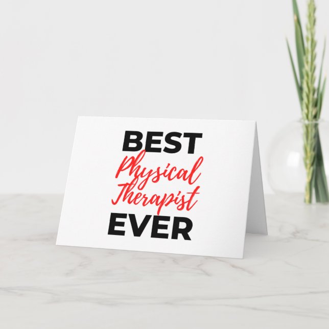 Bester Physiotherapeut je 2 Karte (Vorderseite)