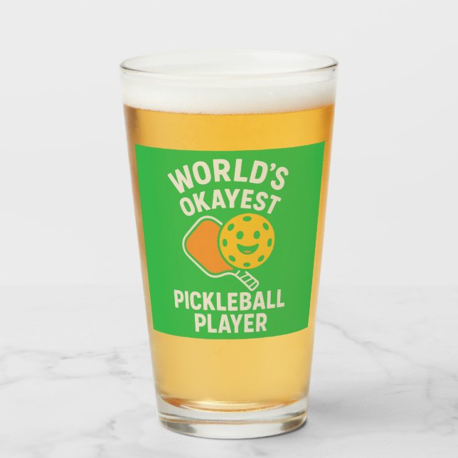 Bester Pickleball-Spieler der Welt Glas (Vorne (Gefüllt))