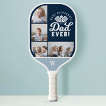 Bester Pickleball-Vater je Personalisiertes 4-Foto Pickleball Schläger<br><div class="desc">Gönnen Sie Ihrem Pickleball Papa ein lustiges Geschenk mit unserem personalisierten besten Pickleball Papa aller Zeiten! Design-Features "Best Pickleball Papa je" entworfen in einem modernen Typografie-Design. Personalisieren Sie Ihre Daten mit einem Monogramm auf der Vorder- und Rückseite zusammen mit vier speziellen Fotos, die in einem einfachen Collage Design angezeigt werden....</div>