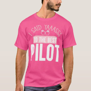 Bester Pilot Junggesellinnenabschied Hennen Nacht T-Shirt