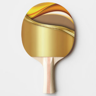 Bester Ping-Pong-Schläger mit goldenem Design. Tischtennis Schläger