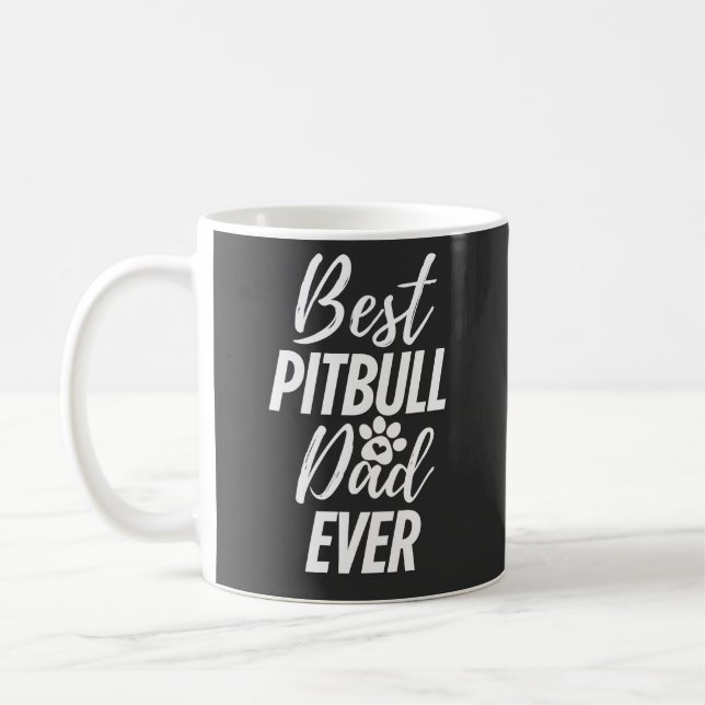 Bester Pitbull-Hund-Vater je Kaffeetasse (Links)