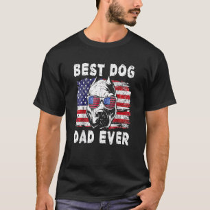Bester Pitbull-Hundepapa aller Zeiten Amerikanisch T-Shirt
