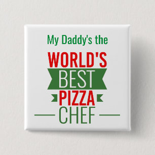 Bester Pizza-Koch    der Welt - Rot-Grün Button