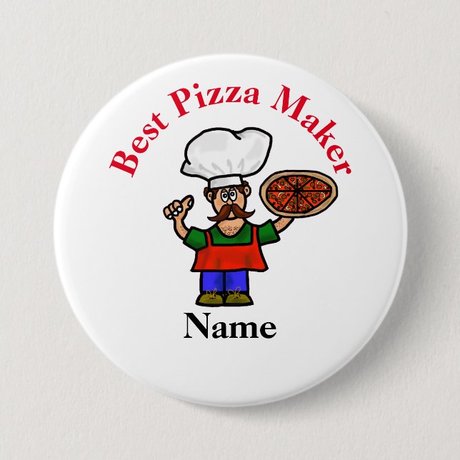 Bester Pizza Maker Button (Vorderseite)