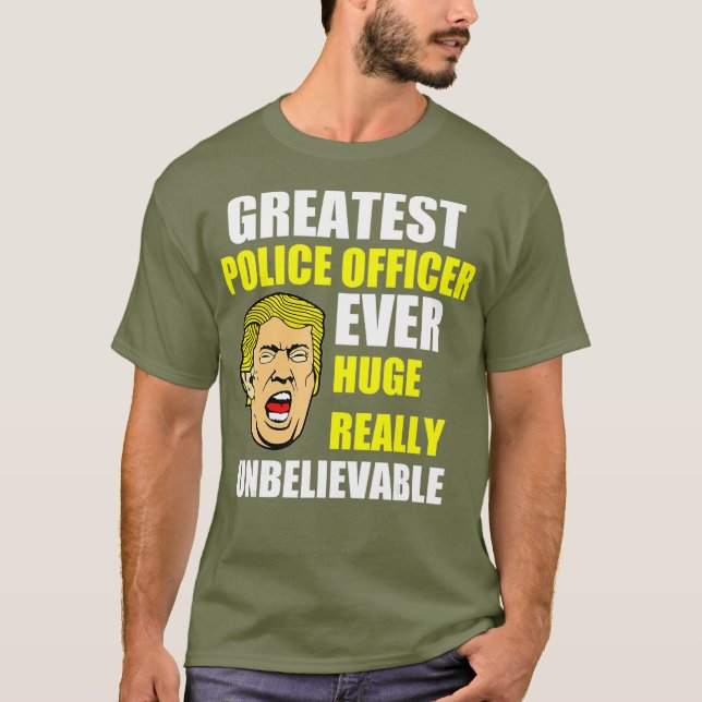 Bester Polizeibeamter lustiger Donald Trump-Polizi T-Shirt (Vorderseite)