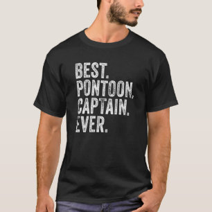 Bester Pontoon Kapitän je Boot Vintage Bootleute T-Shirt