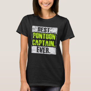 Bester Pontoon Kapitän je nautische Schifffahrt Oc T-Shirt