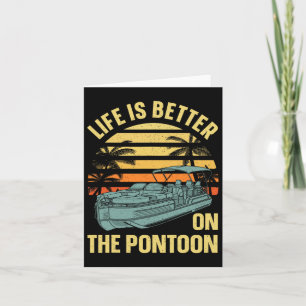 Bester Pontoon Kapitän Kunst für Männer Bootssteg Karte