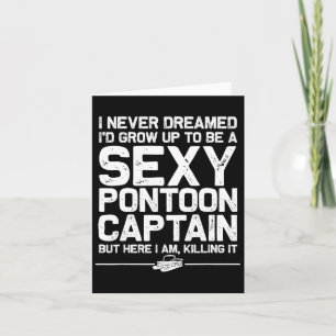 Bester Pontoon Kapitän Kunst für Männer Bootssteg  Karte