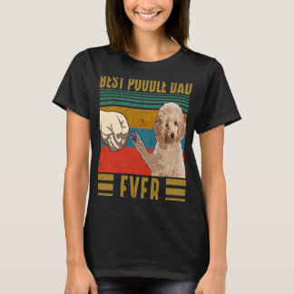 Bester Poodle Vater je Retro Vintag Poodle Väter T-Shirt