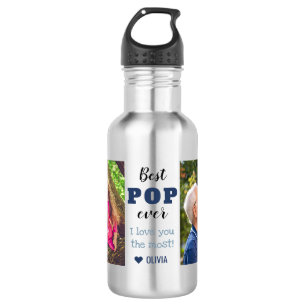 Bester Pop je Liebe Sie das meiste 2 Foto Edelstahlflasche