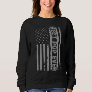 Bester Pop je Tag der Toten Vintagen US-Flagge 4. Sweatshirt