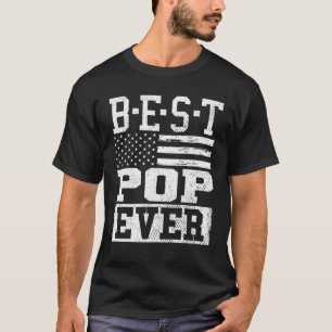 Bester Pop je US-Flagge Großvater-Väter-Tagesgesch T-Shirt