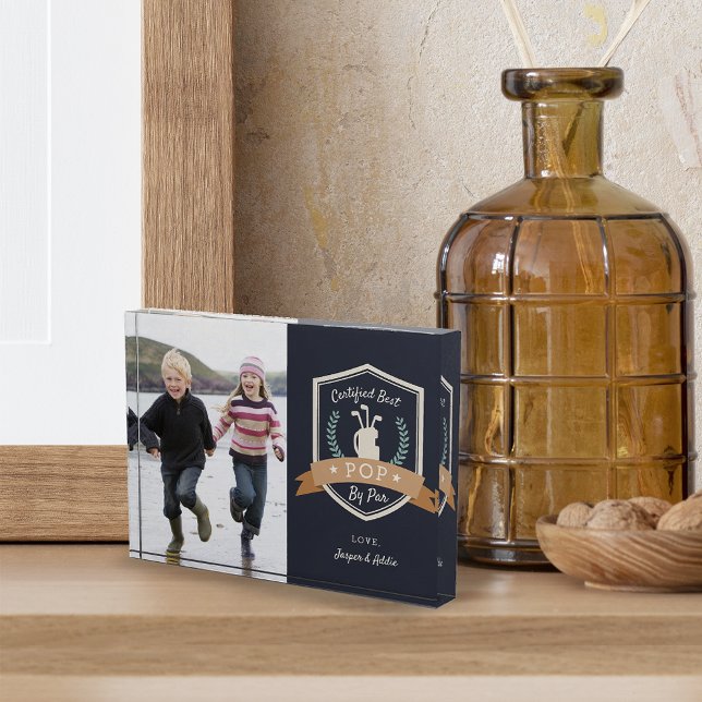 Bester Pop nach Par | Golf Opa Fotoblock (Von Creator hochgeladen)