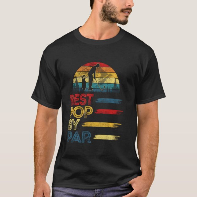 Bester Pop Par Funny Weihnachts Weihnachtsfest Gol T-Shirt (Vorderseite)