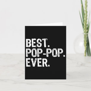 Bester Pop-Pop je Familie Spaß Cool Poppop Karte
