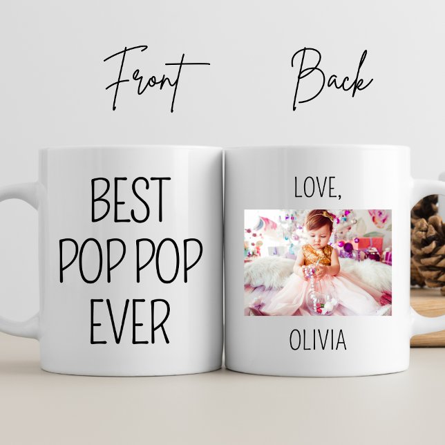 Bester Pop Pop Jeden Personalisierten Foto Beste O Tasse (Von Creator hochgeladen)