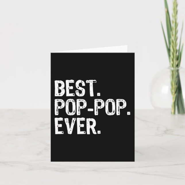 Bester Pop-Pop-Spaß für jede Familie Cool PopPop Karte (Vorderseite)