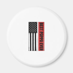 Bester Poppo Aller Patriotischen Flagge Vintage-Gr Magnet