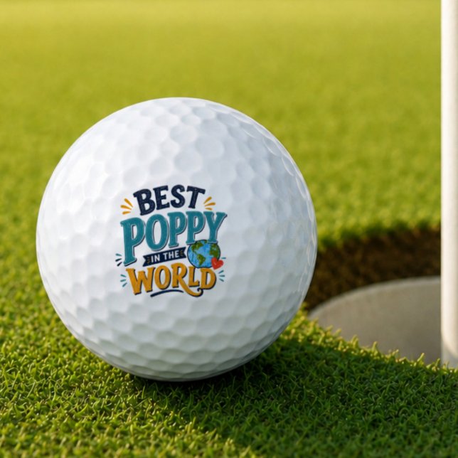 Bester Poppy der Welt Golfball (Von Creator hochgeladen)