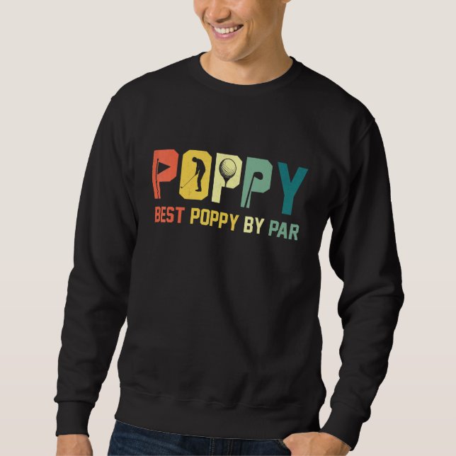Bester Poppy Par Golf Sweatshirt (Vorderseite)