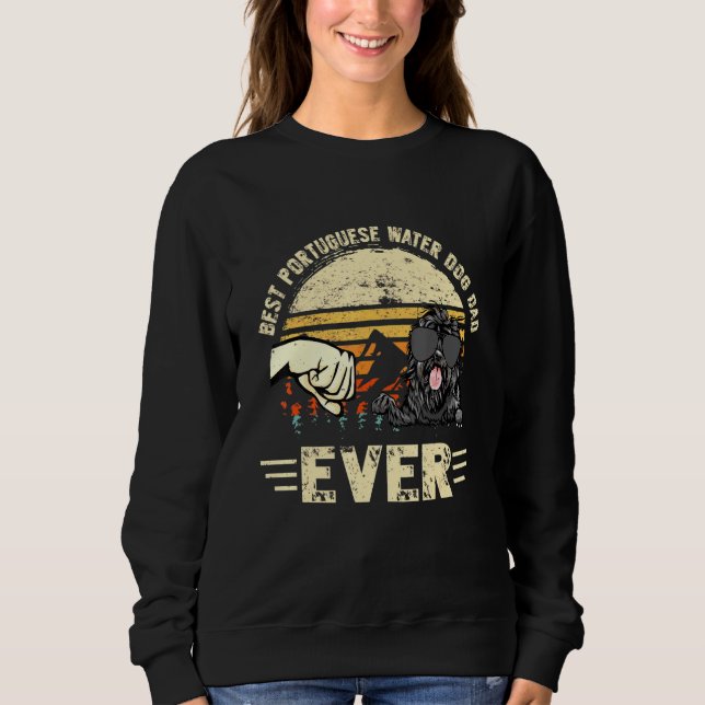 Bester portugiesischer Vater für Wasserhunde je Su Sweatshirt (Vorderseite)