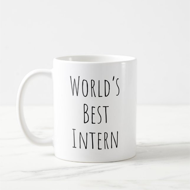 Bester Praktikant der Welt Kaffeetasse (Links)