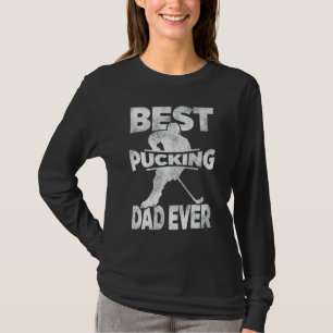 Bester Puckender Papa Aller Eishockeyspieler Torwa T-Shirt